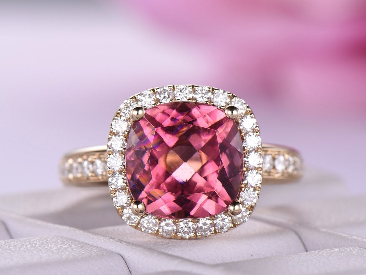 Pink Tourmaline Ring, Natural Tourmaline Ring, Engagement Ring, Tourmaline Gemstone Ring, High hotsell Quality Tourmaline Ring, Birthday Gift Ring,