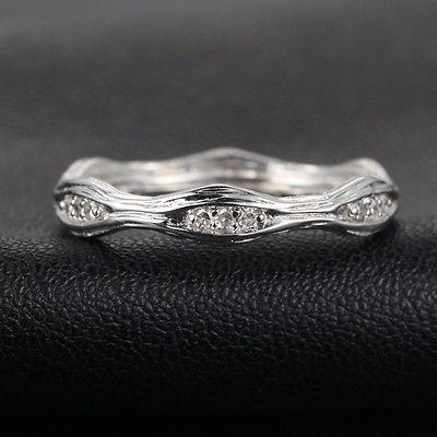 Art Deco Diamond Hand Crafted Twig Eternity Wedding Band - Lord of Gem Rings