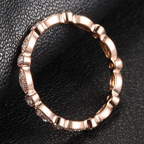 Reserved for dragonb16, 14K Rose Gold Diamond Wedddingg Ring Urgent Delivery - Lord of Gem Rings