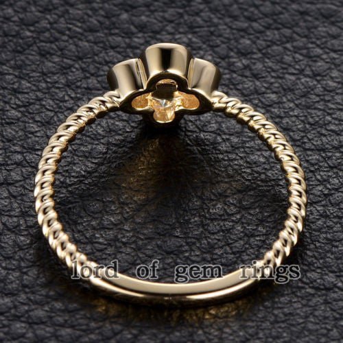 Reserved for sruizaroo Ruby Lucky Clover Ring 14K Rose Gold - Lord of Gem Rings