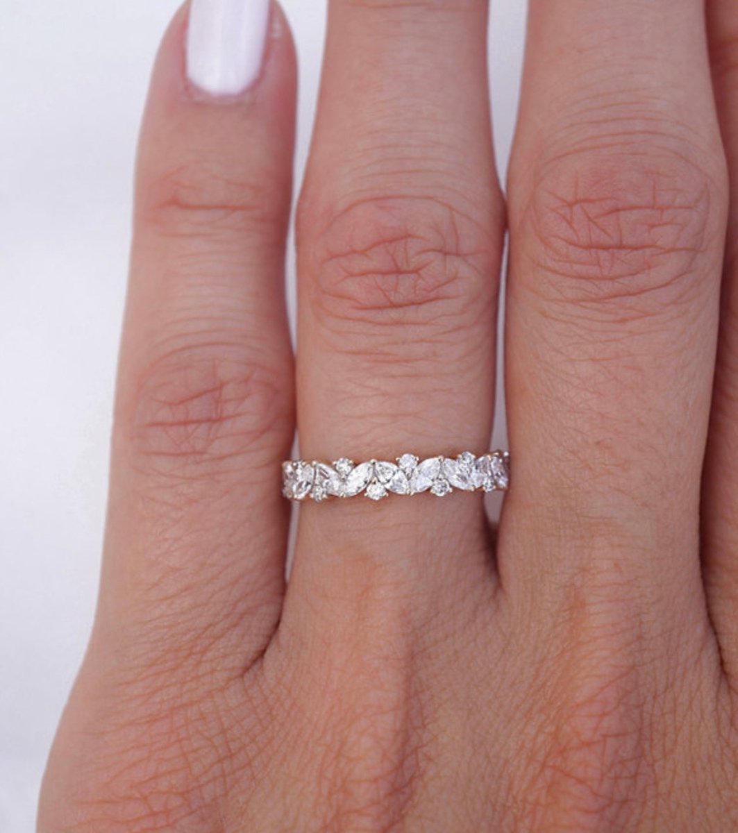 Rosie- Custom Moissanite Full Eternity Band - Lord of Gem Rings